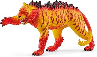 SCHLEICH Eldrador, Eldrador Creatures, Action Figures for Kids Ages 7+, Lava Tiger, Multicolor