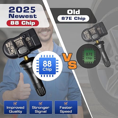 Miniatura 5 de Autel TPMS MX Sensor 315 433Mhz 2 en 1 Sensores de neumáticos, nivel OE, liberación de presión universal, 100% programable por TPMS Tool TS408S