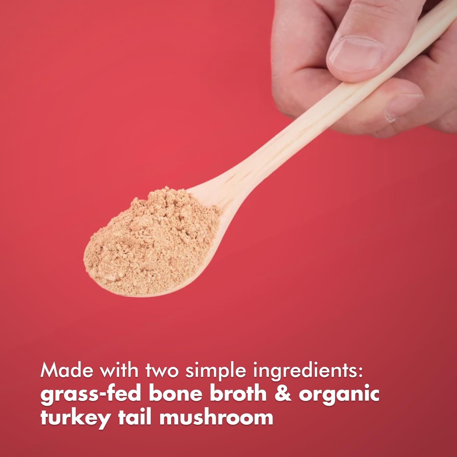 King Lou Pets - Bone Broth Booster Holistic Defense - Beef Bone Broth and Turkey Tail Mushroom - Meal Topper for Dogs and Cats - Food Topper for Immune Support