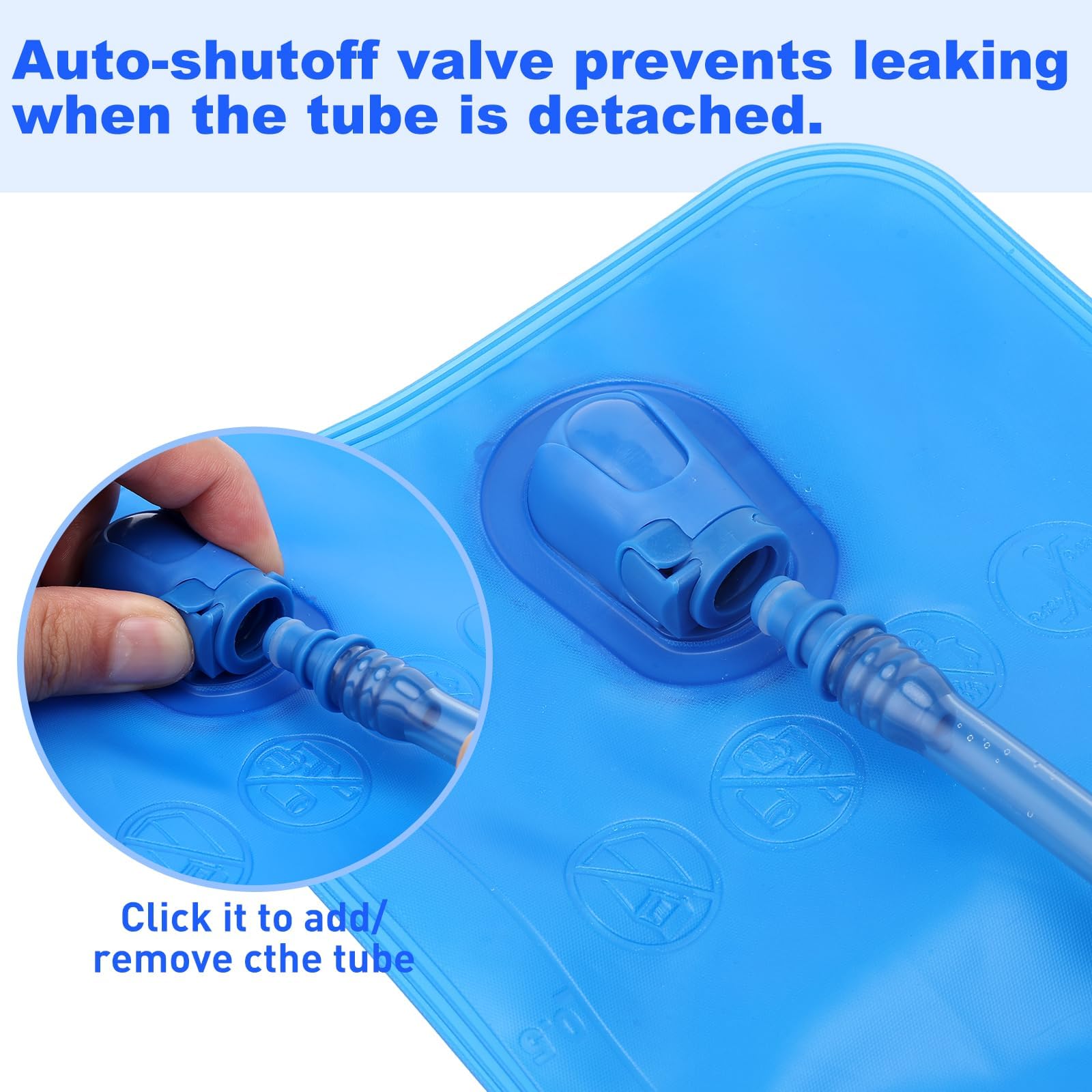 WADEO Hydration Bladder - Depósito de Agua a Prueba de Fugas,
