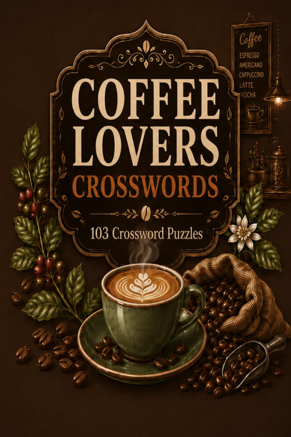 Coffee Lovers Crosswords: 103 Crossword Puzzles: 6x9 Inches, 206 Pages | 103 crosswordsPuzzles | Solutions Included|