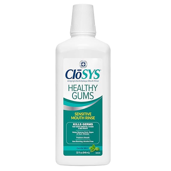 CloSYS Healthy Gums Oral Rinse Mouthwash 32 Fl Oz