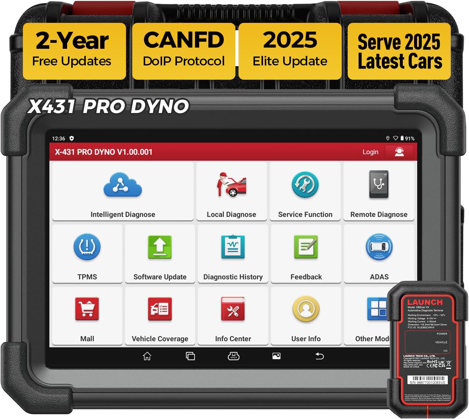 LAUNCH X431 All-in-One OBD2 Diagnostic with Pro Dyno, ECU Coding, Activity Test, 37+ Special Reset Functions, Full System OBD2 Diagnostic Machine, CANFD DOIP, AutoAuth FCA SGW, IMMO, 2 Year Free Update Electronic Japanese Instruction Manual