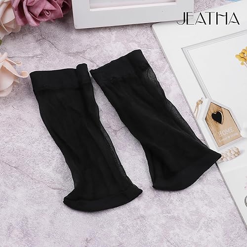 Miniatura 2 de JEATHA 3 pares de calcetines finos de seda de verano, transparentes, antideslizantes, informales, cortos, sobre el tobillo, calcetines elásticos