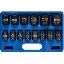 Blue Spot Tools 01585 14 Piece 1/2" Drive Stubby Impact Socket Set, 10 32mm
