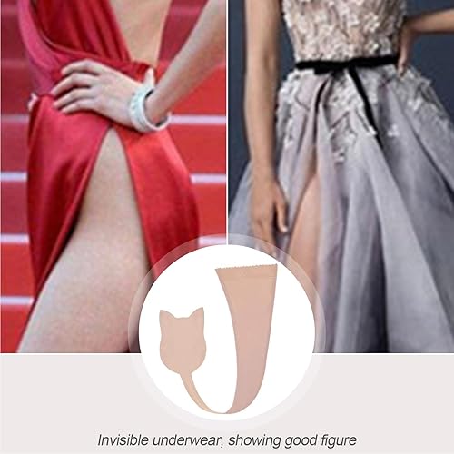Miniatura 3 de HTRUIYA Bragas invisibles en forma de gato sin tirantes C String Mujeres Invisible en forma de C Bragas autoadhesivas sin tirantes Tangas