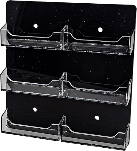 Miniatura 7 de Marketing Holder - Soporte para tarjetas de visita colgante con herrajes para 6 bolsillos organizadores para membresía de regalo o tarjetas de