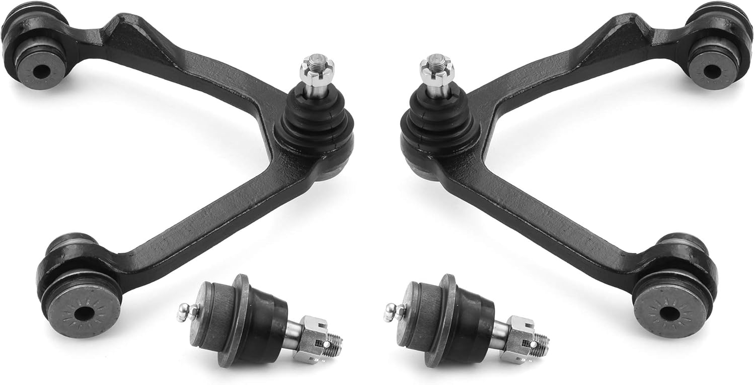 Metrix Premium Chassis Parts - 4 PC Front Upper Control Arm & Front Lower Ball Joint Kit Fits 97-03 Ford F-150 4WD, 97-99 F-250 4WD, Replacement RK8722, RK8724, K8695T, Made in Europe