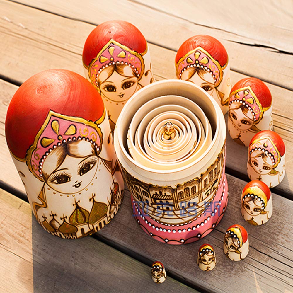 本場ロシア製 木製マトリョーシカ MADE IN RUSSIA Amazon | マトリョーシカ 民芸品 ロシア人形 伝統 木製 手作り