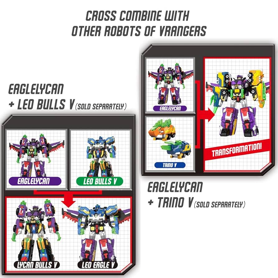 Amazon.co.jp: Miniforce V Rangers ロボットが2台の乗り物に