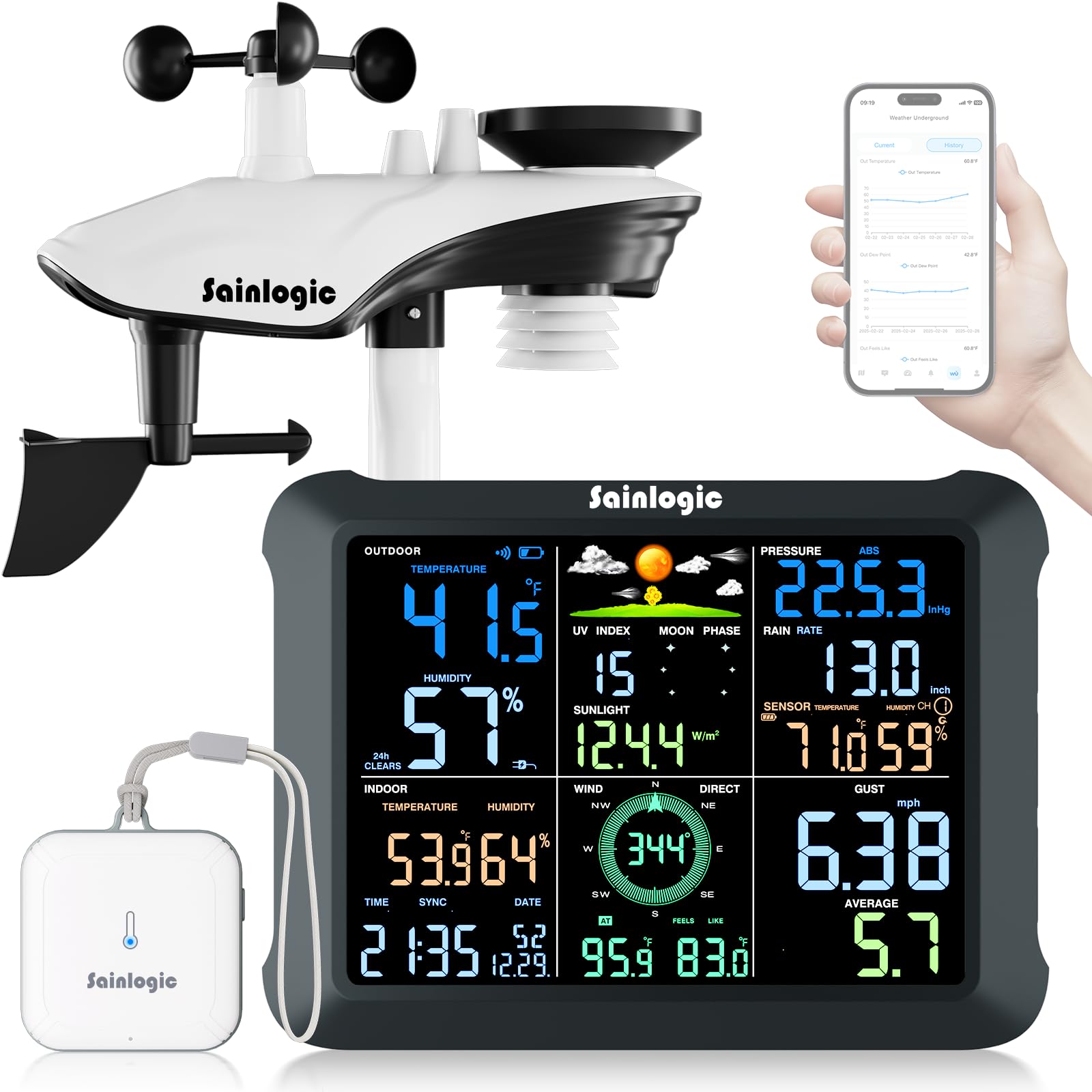 Photo 1 of Sainlogic 14-in-1 WiFi Weather Station