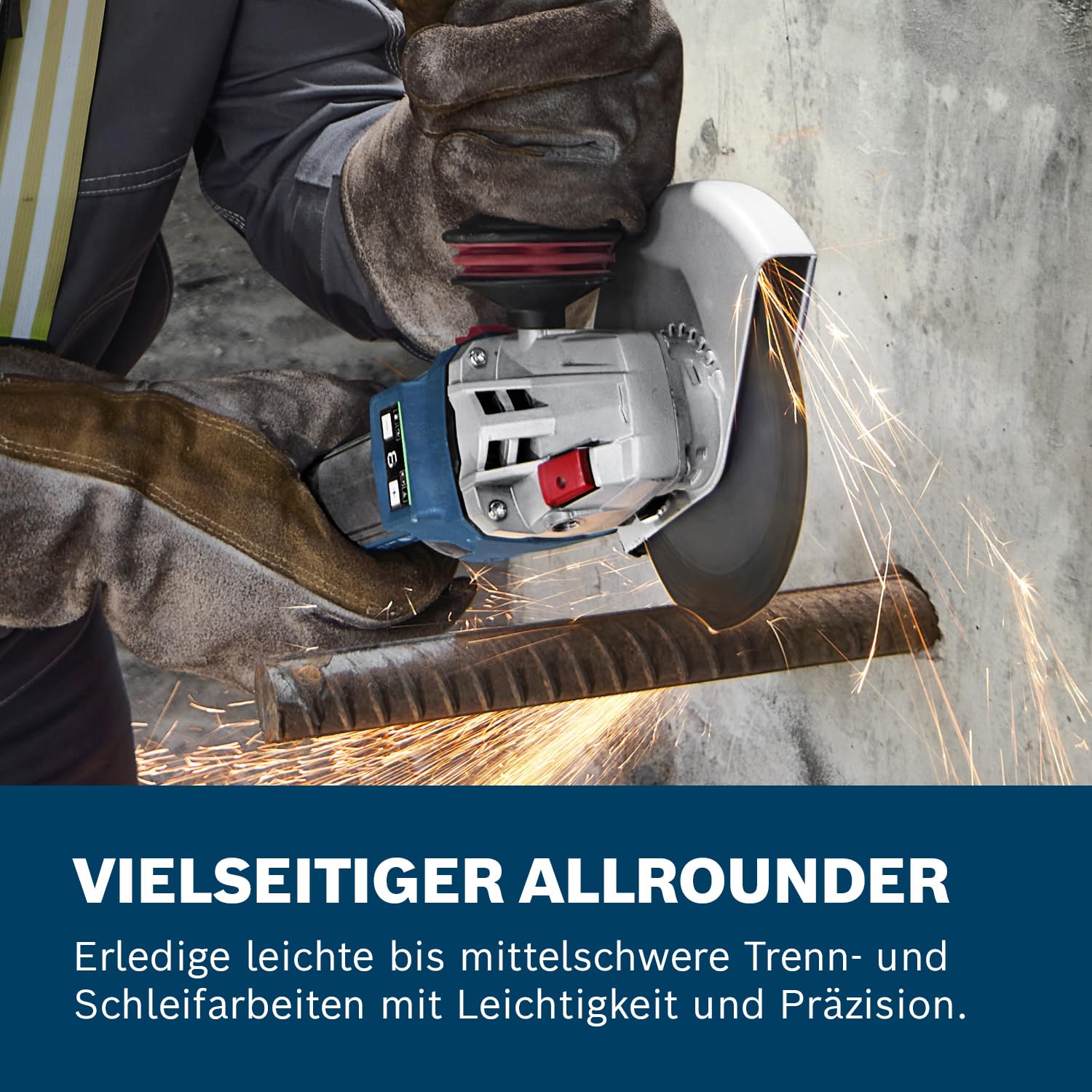 Bosch Professional GWS 18V-11 S Akku-Winkelschleifer 18V System L-BOXX