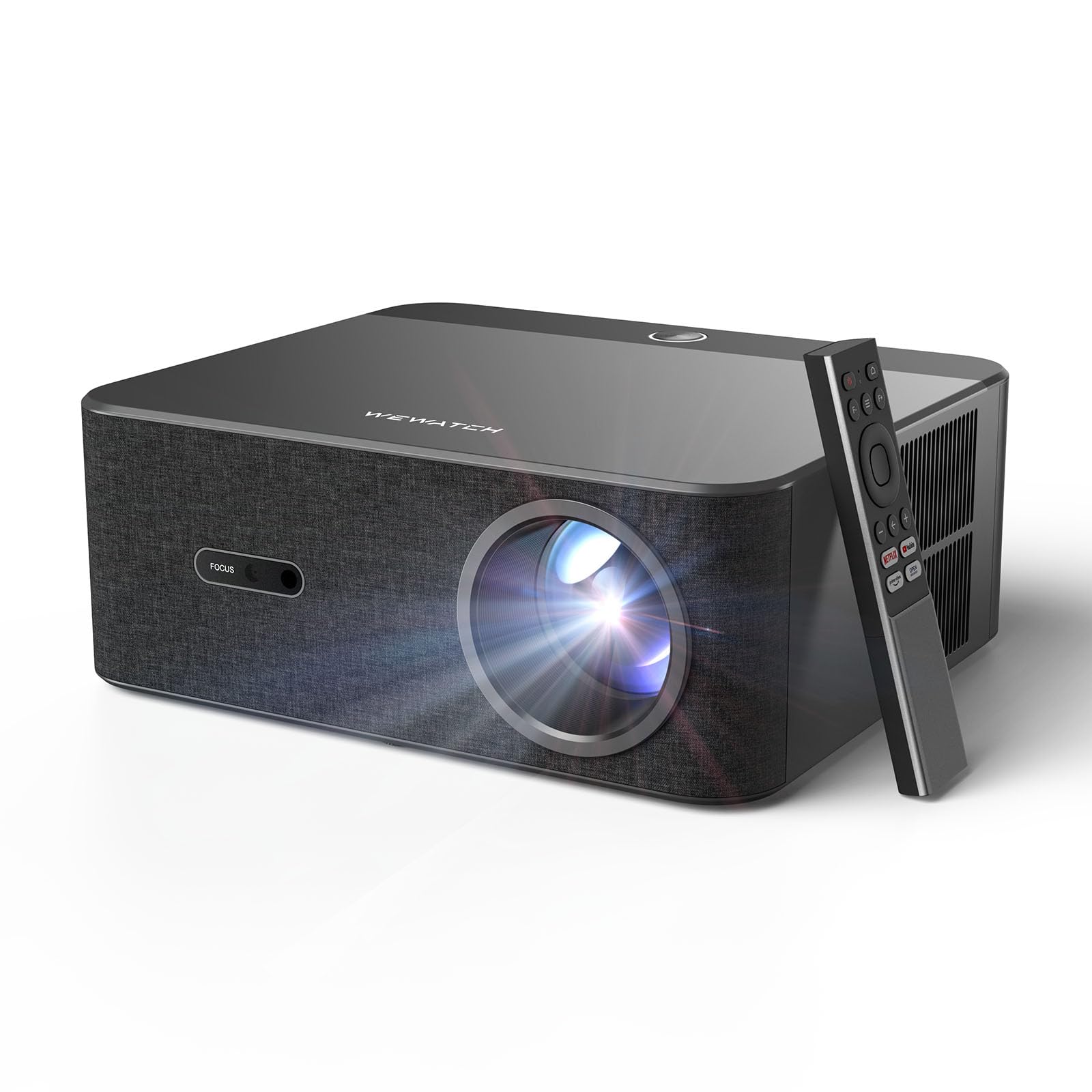 WEWATCH WP01 Proyector Cine en Casa Full HD 1080P con Netflix | Google TV | 700 Lúmenes | Dolby Atmos | Enfoque Automático 4D Keystone | Orientación Inteligente + WiFi/Bluetooth 5.0
