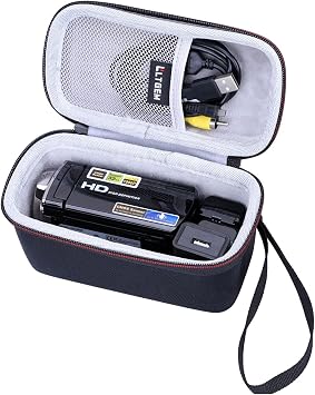 LTGEM Camcorder Cases Compatible with Kimire/SEREE/LOENTIR/VETEK/OLESIT Video Camera CamcorderInside 6.4"x2.8"x3.3", Case Only