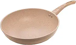 LYOR - Frigideira Wok de Indução em Alumínio com Revestimento Cerâmico Granilite Bege 28cm