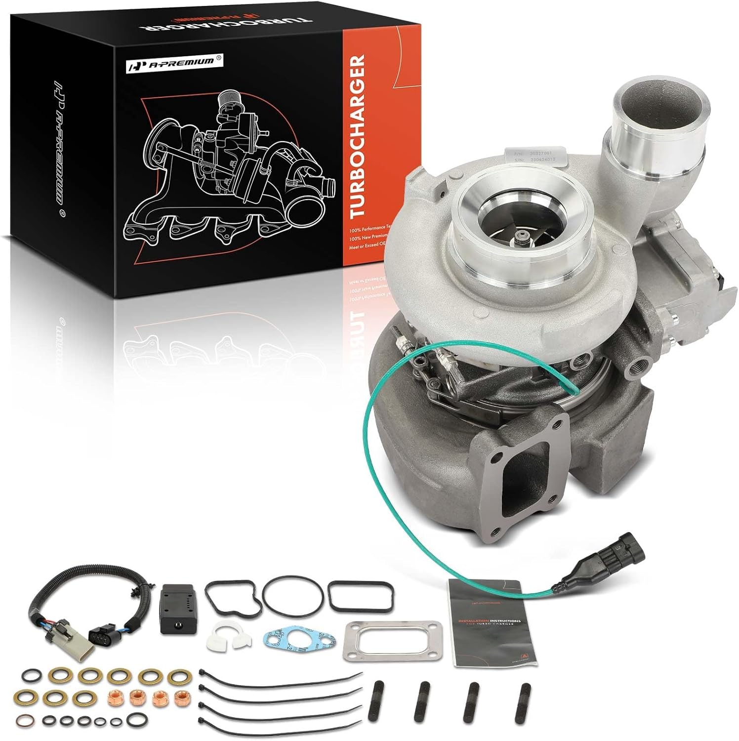 A-Premium HE300VG Turbocharger Assembly with Turbo Actuator - 68321378AA - Compatible with Ram 2500 3500 2013-2018 6.7L, ISB Diesel - Replaces 5326055HX, 5326055HX