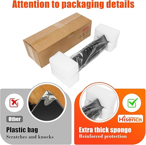 Miniatura 32 de Hisencn 7635 Barras aromatizantes de 15.3 pulgadas para Weber Spirit I y II Serie 200 - E210 S210 E220 S220 con perillas de control frontal, barras