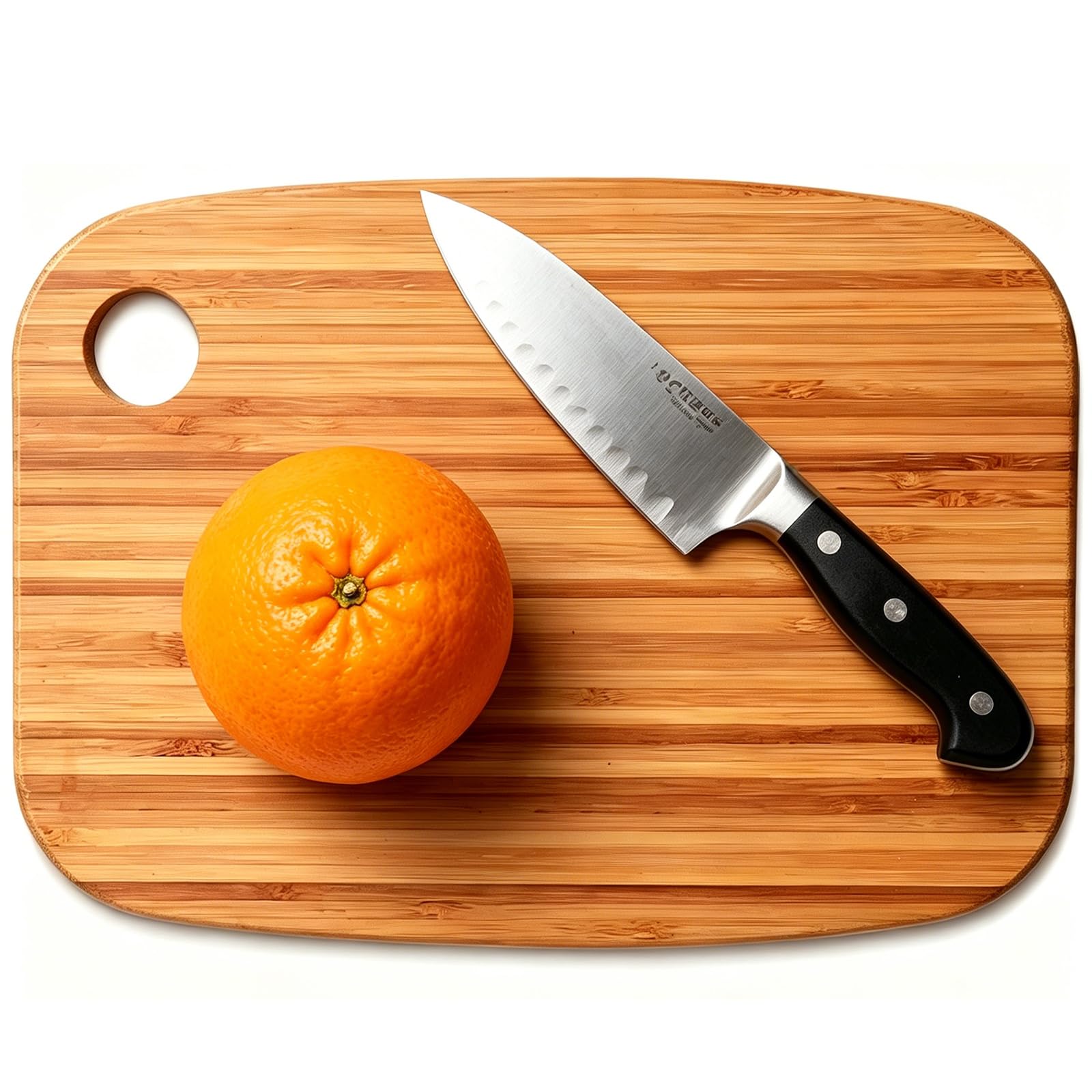 Muiltvoe Large Acacia Wood Cutting Boards for Kitchen with Hanging – Big Wooden Cutting Board for Vegetables, Bread, Steak, Meat, Cheese, Charcuterie - BPA Free, 14" x 11"