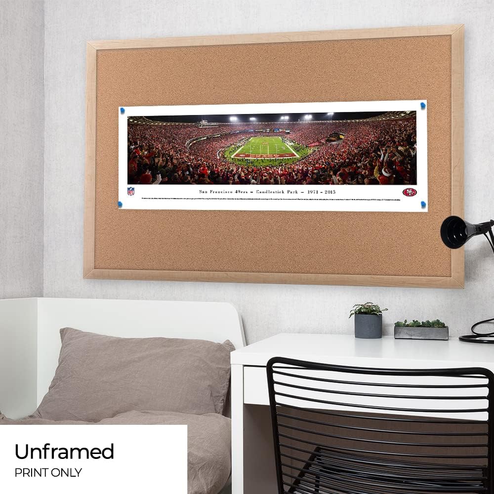 Blakeway Worldwide Panoramas, Inc. San Francisco 49ers - Final Game at Candlestick Park - Panoramic Print