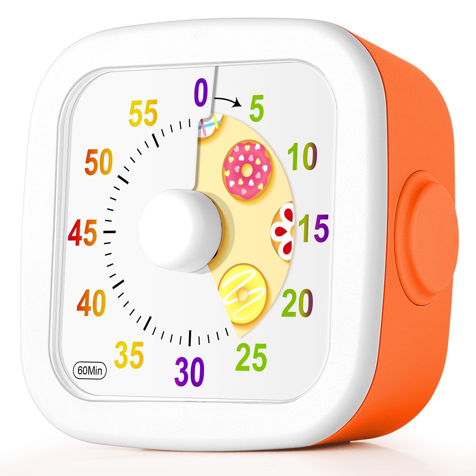 HOTUT Minuteur Visuel Enfant 60 Minutes - Timer Silencieux Rose Gestion Temps