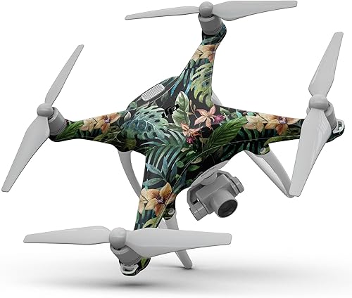 Miniatura 2 de DesignSkinz - Compatible con drone DJI Spark - Adhesivo protector de vinilo resistente a los arañazos - Bosque tropical v1