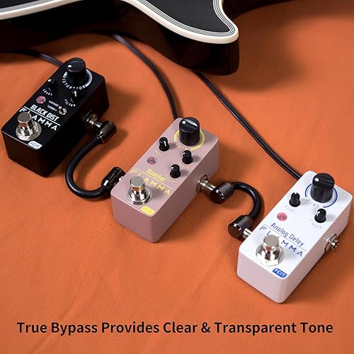 Vista 16 de FLAMMA Pedal de compresor FC21 Pedal de efectos de guitarra eléctrica Efecto de compresión óptica clásica True Bypass