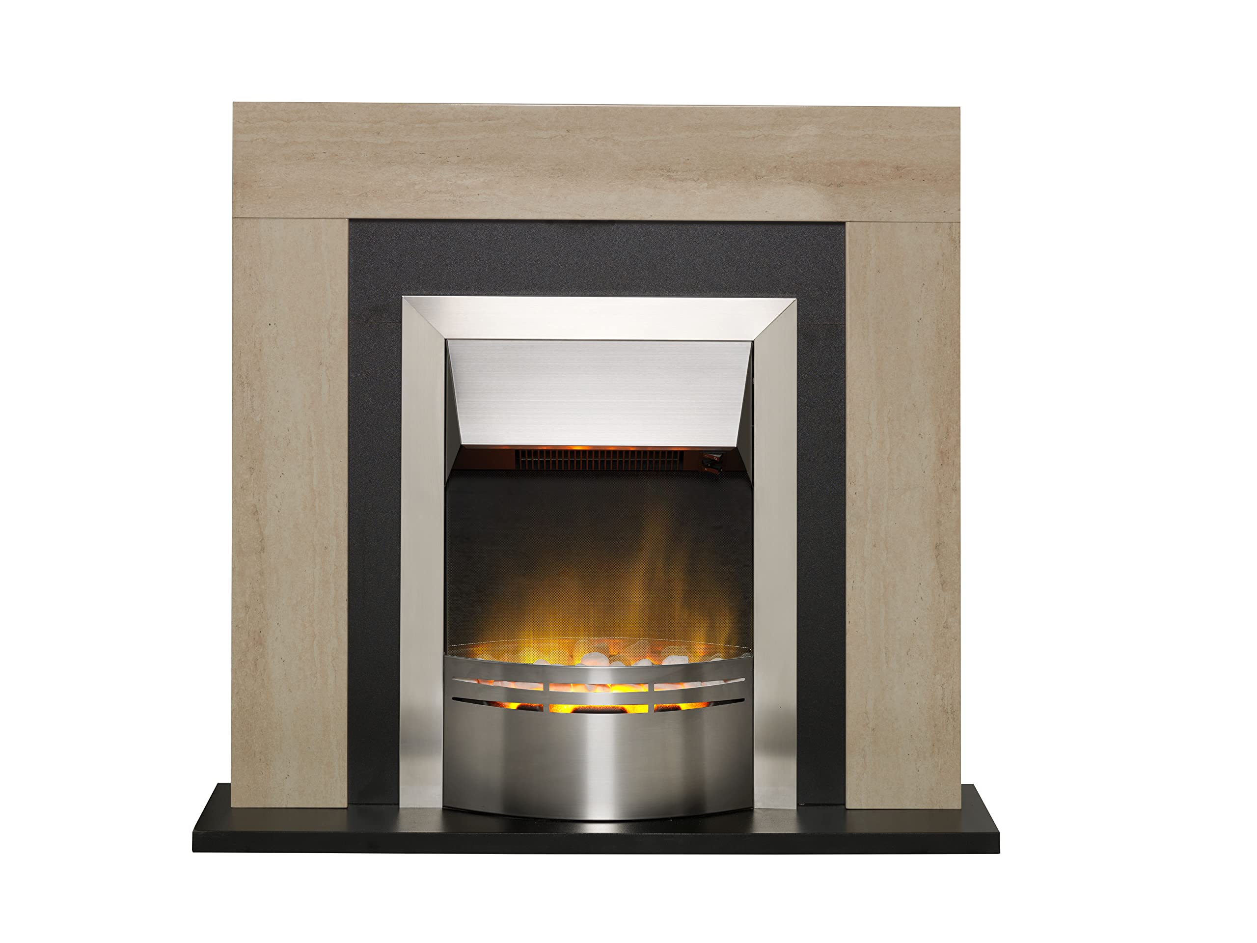 Dimplex Marbello Electric Freestanding Fire Suite with Realistic