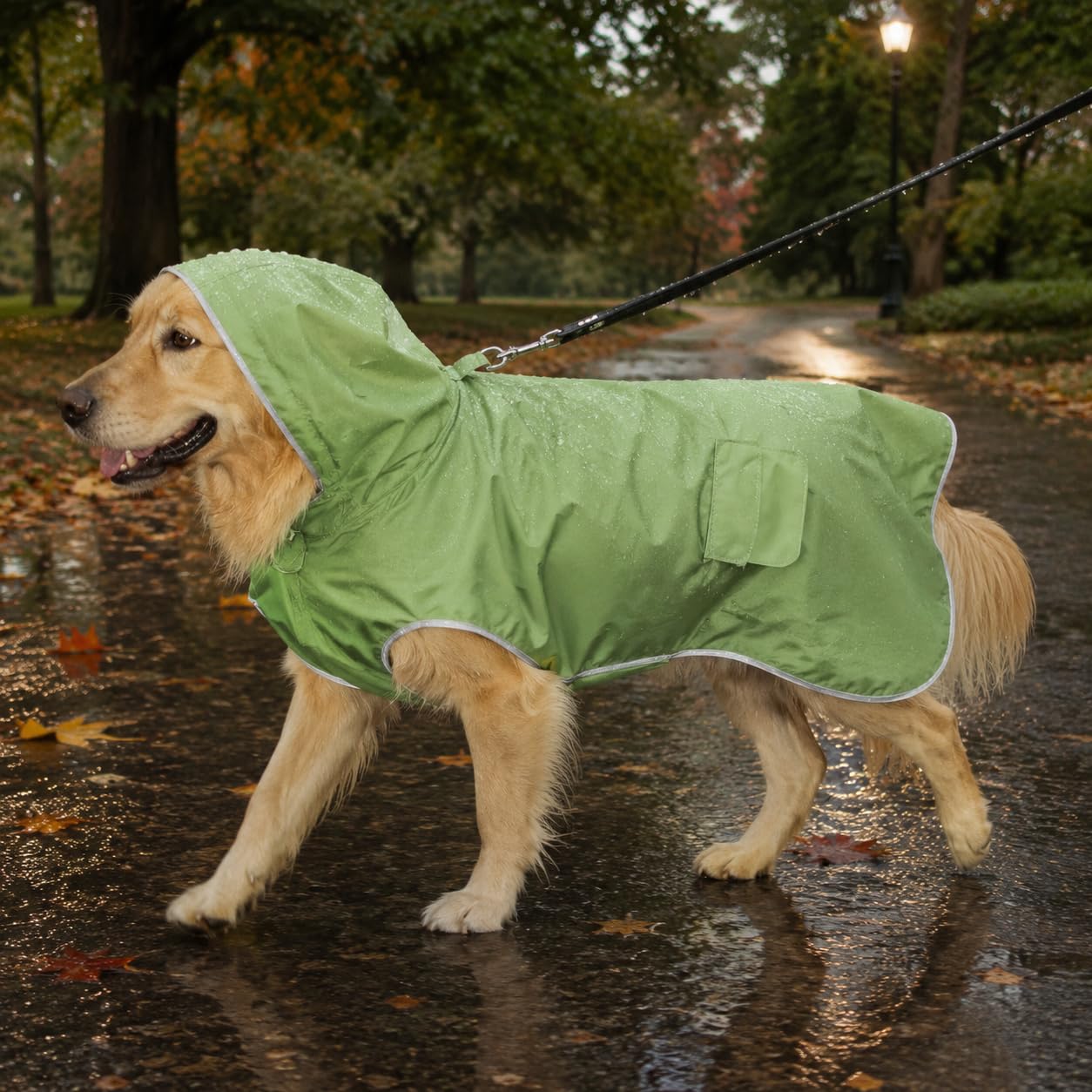 Hunde-Regenmantel, mit Kapuze, 6XL