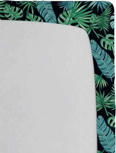 Miniatura 270 de Ambesonne - Sábana bajera ajustable multicolor, en colores y tres tamaños Azul y gris,Verde Militar Sage Green,Ámbar beige,Negro Grey White,Azul