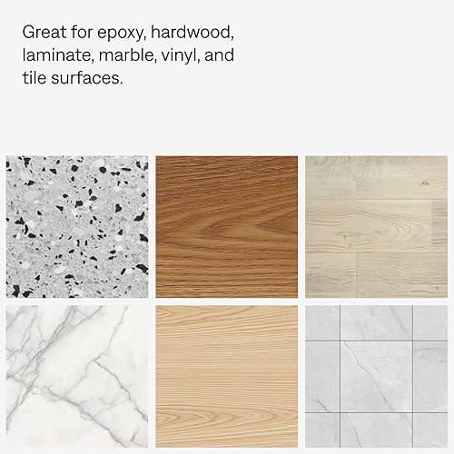 Miniatura 5 de Trapeador de polvo comercial y barredora de pisos, 60 pulgadas. Trapeador de polvo para pisos de madera dura, cabezal de trapeador de algodón, mango