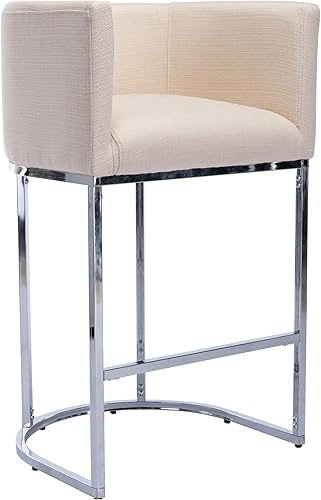 Miniatura 42 de Taburetes de Bar Modernos de Altura de Mostrador Tapizados en Cuero PU Juego de 3, Taburetes de Isla de Cocina de 24", Sillas de Bar con Marco