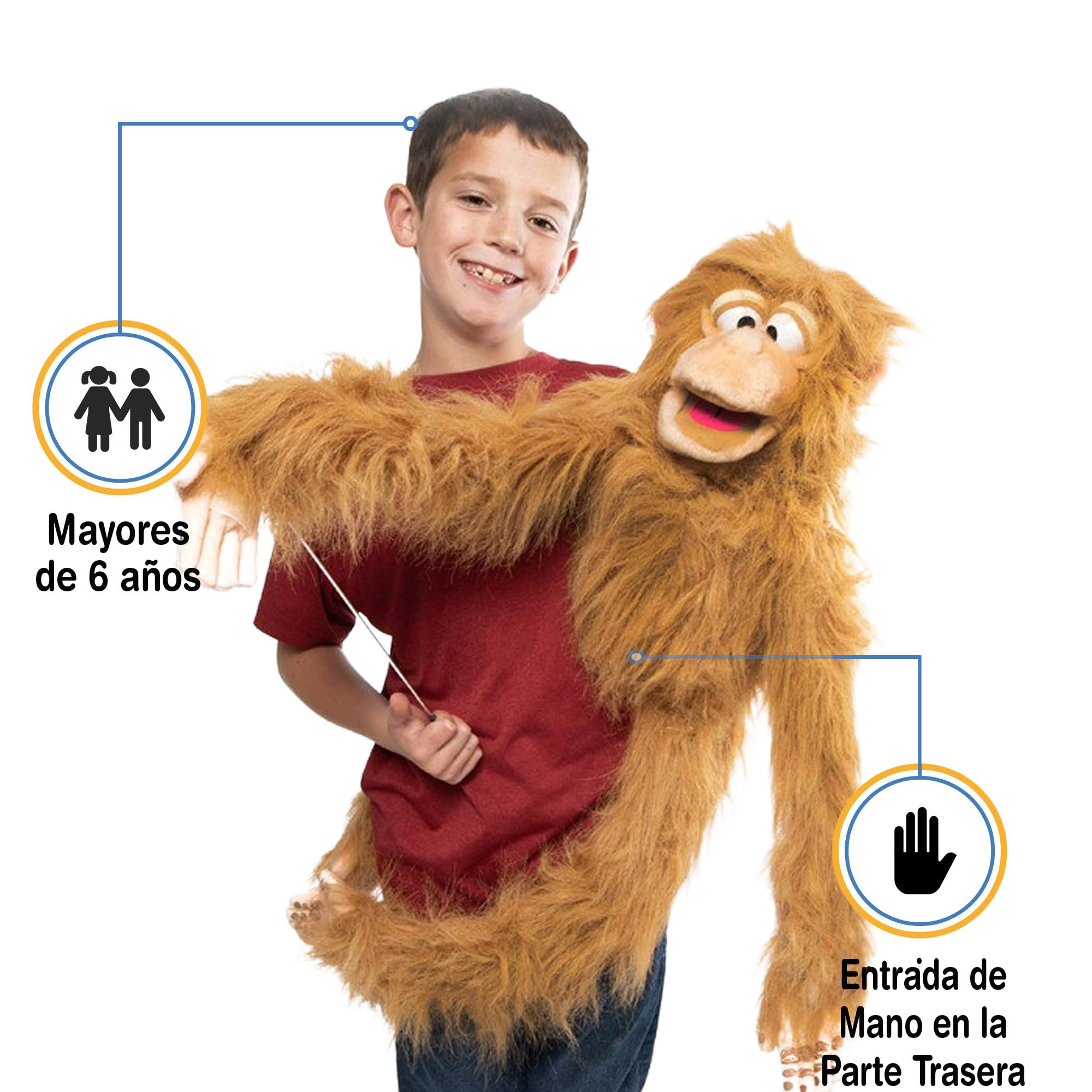 ''Silly Monkey'', 38In Wrap Around Puppet, -Affordable Gift for your Little One! Item #DSPU-SP2004B by Silly Puppets