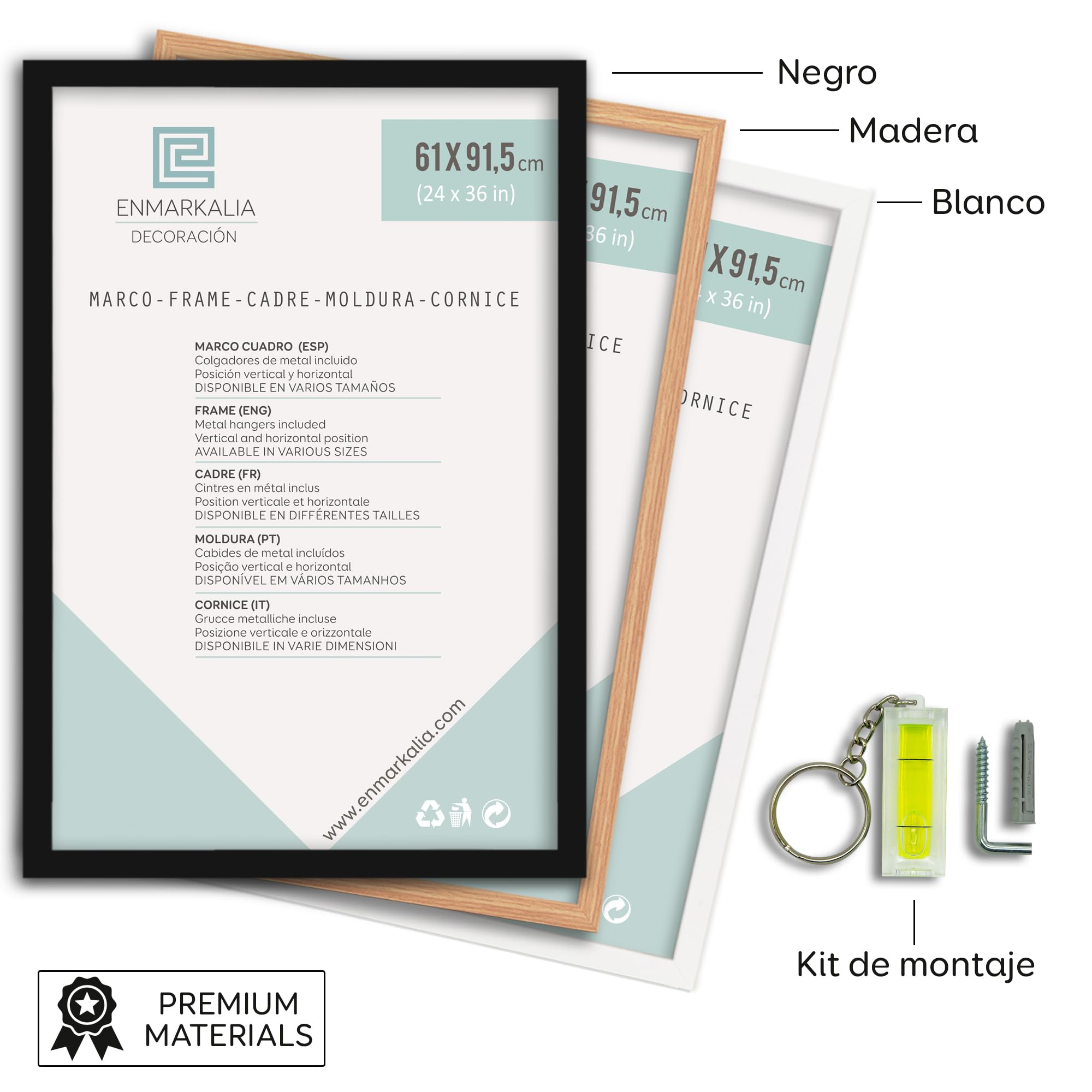 Marco 61x91,5 Blanco Poster