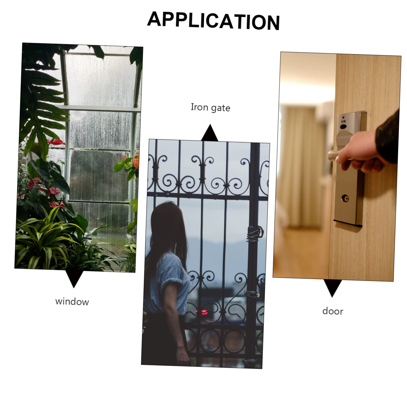 NUOBESTY 3 Ensembles capteur Alarm Door Sensor Aimant magnétique Filaire équipement de Dispositif de détection Alliage de Zinc Silver