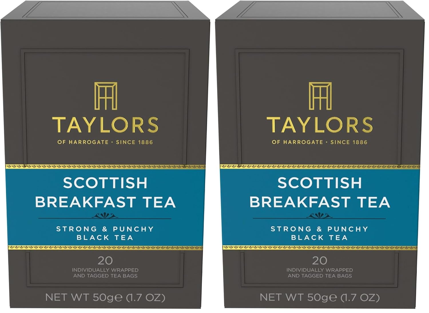 Taylors of Harrogate Scottish Breakfast, 20 Count(Pack of 2)