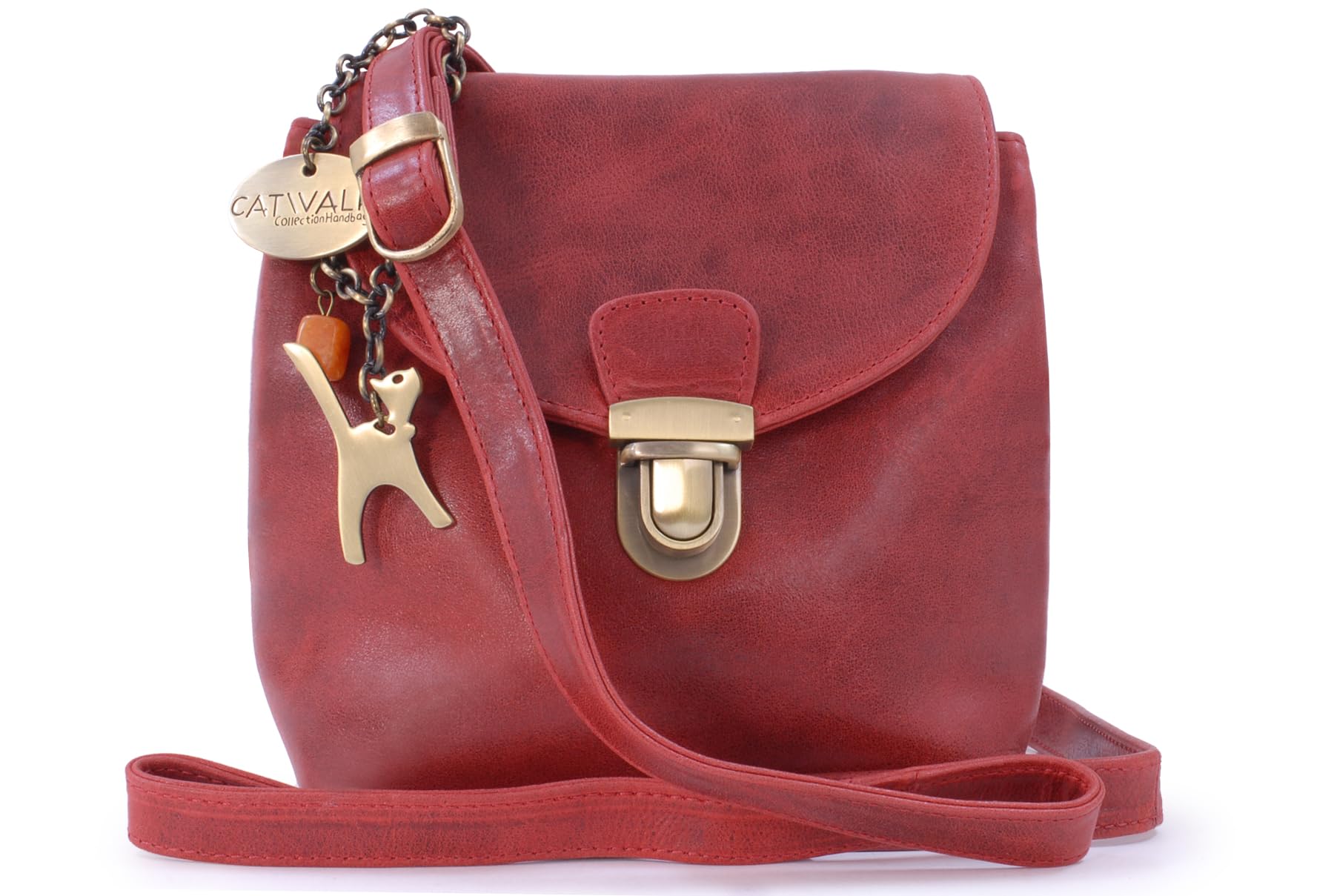 Catwalk Collection Handbags - Bolso Bandolera de Piel de Mujer - Bolso Cruzado con Correa Ajustable - Pequeño/Mediano - Frankie