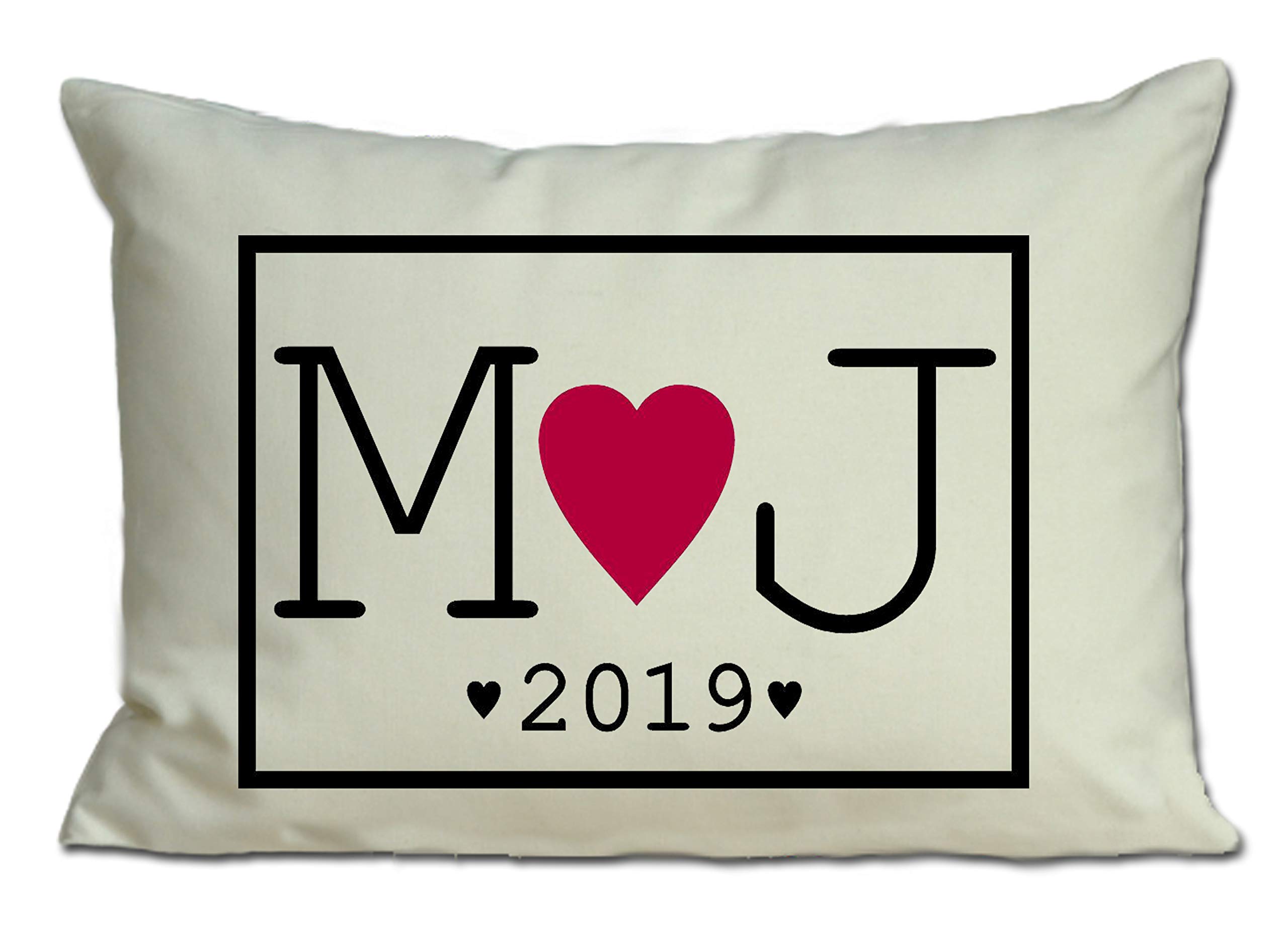 Heart Pillow Personalised Gift Love Couples Partner Own