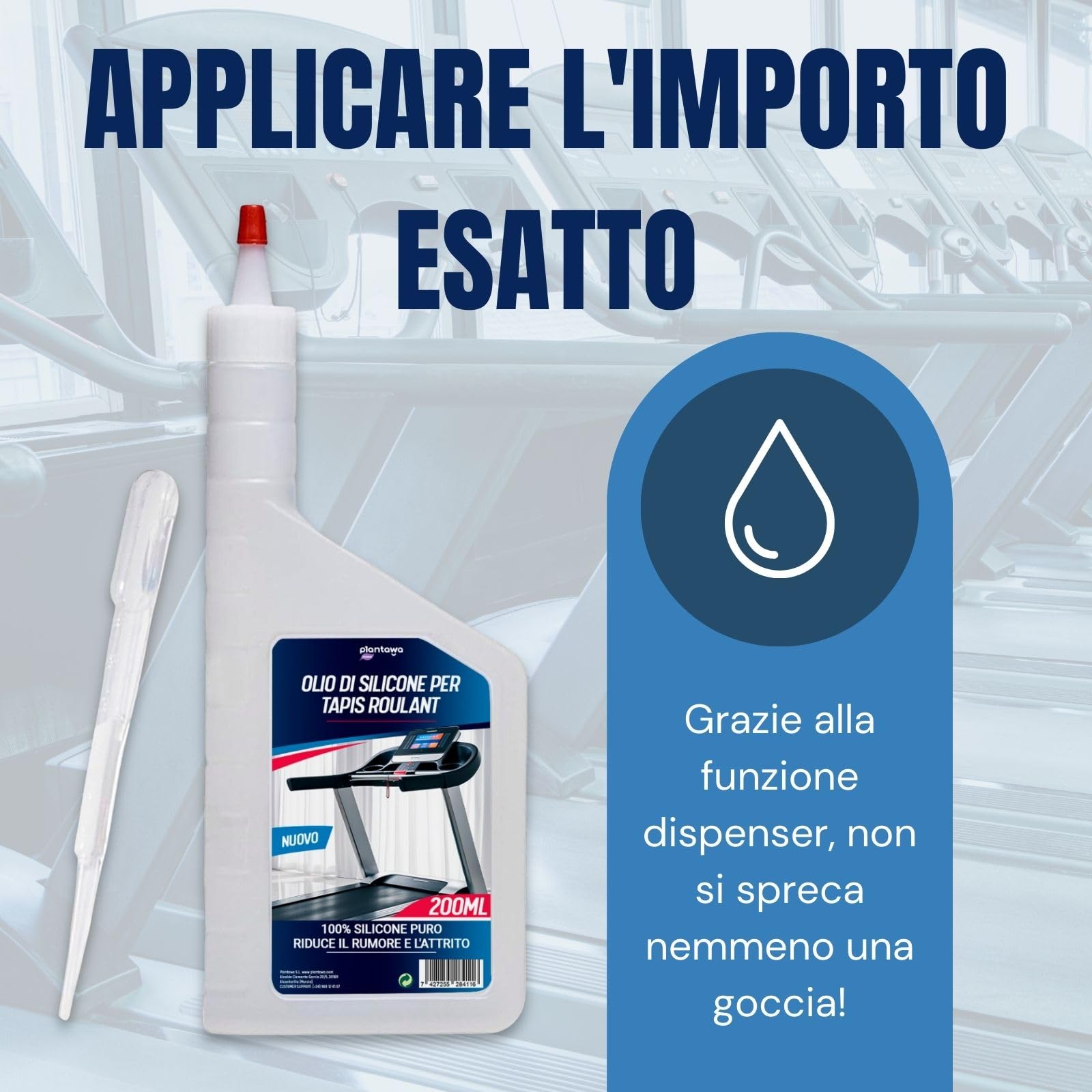 Olio Per Tapis Roulant Plantawa - 250 Ml - Lubrificante Al Silicone Puro - Foto 10