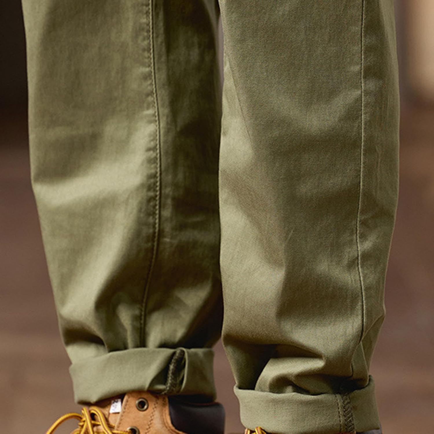Men's Casual Vintage Pants Workout Joggers Stretch Sweatpants Hiking Cotton Vacation Workwear Pants with 4 Pockets