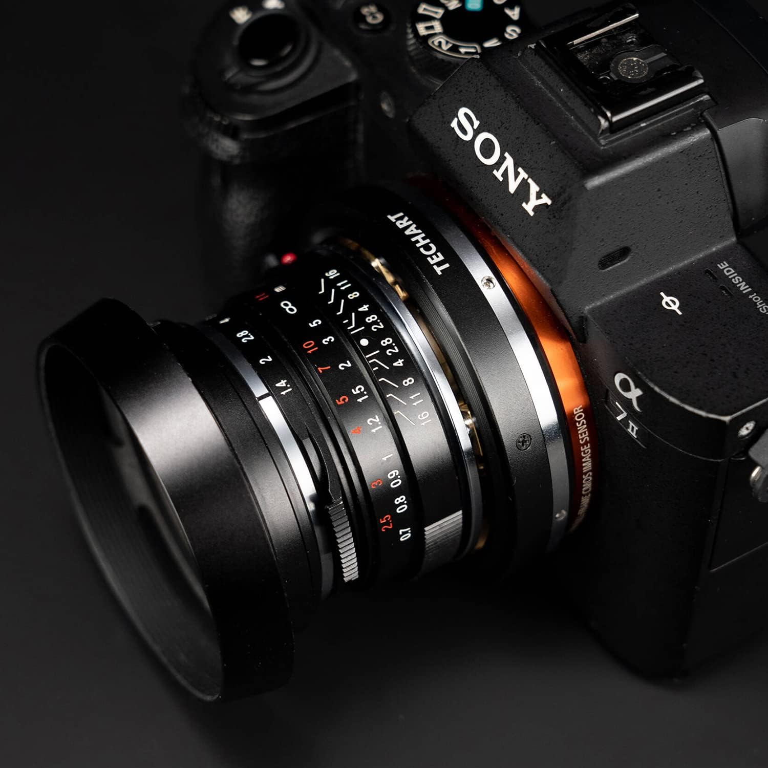 TECHART LM-EA9 Auto Focus Lens Adapter Built-in Drive Motor Compatible with Sony E-Mount Camera A9 A9II A7IV A7C A7RIV A7RIII A7II A7m2 A7m3 A7RII to Leica M/Zeiss M/Voigtlander M Mount Lens
