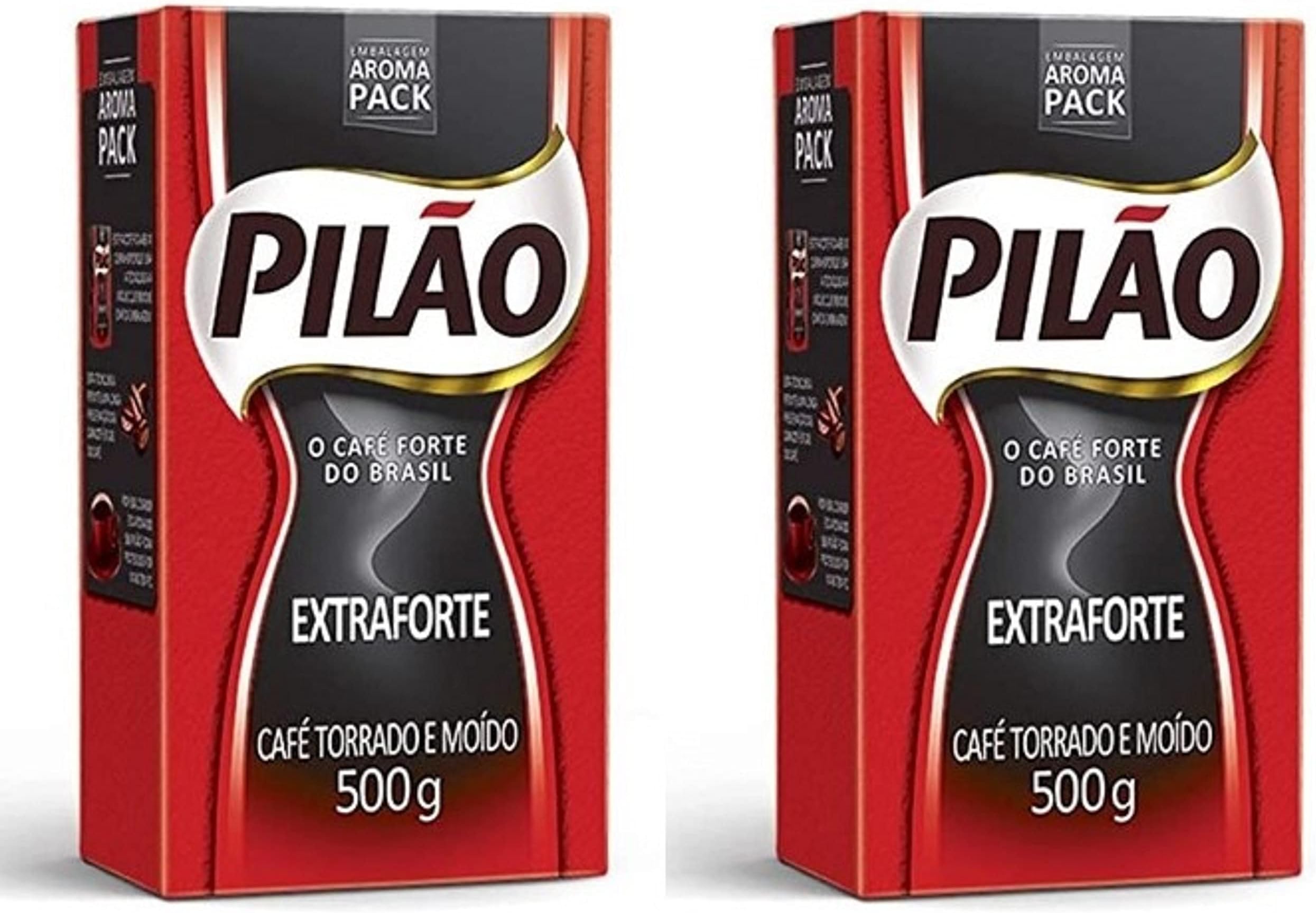 Pilao Extra Strenght Coffee 17.6oz + Three Hearts Extra Strenght Coffee 17.6oz By BRCOFFEE®_AB