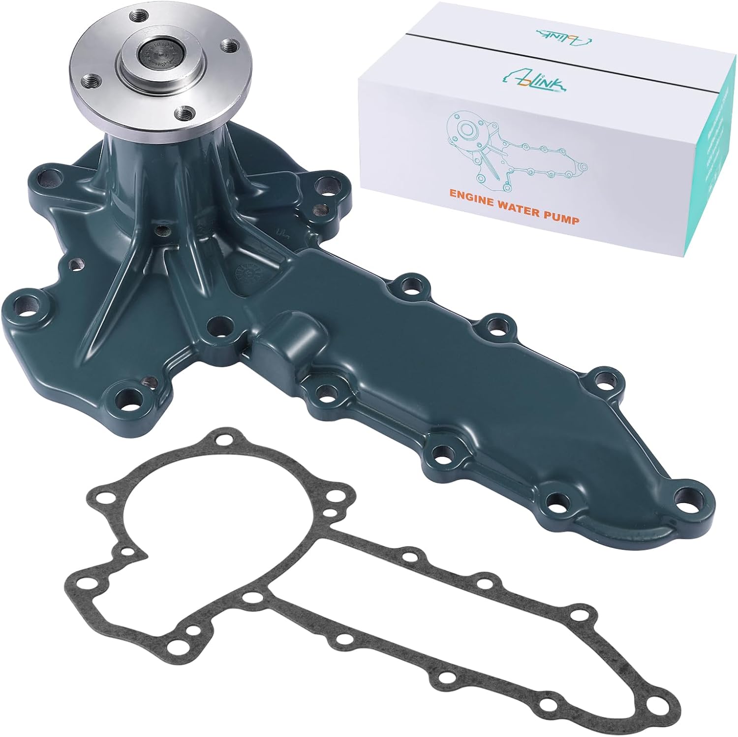 AULINK 1A021-73030 Water Pump (C&U Bearing) For Kubota L2050 L2250 L2350 L2550 L2650 L2800 L2900 L2950 L3000 L3010 L3240 L3300 L3430 L3830 L4200 L4610 L4300 L4310 M4700 MX5100