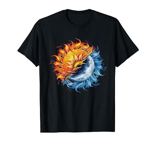 Autumn Equinox Fall Solstice Sun Moon Celestial T-Shirt