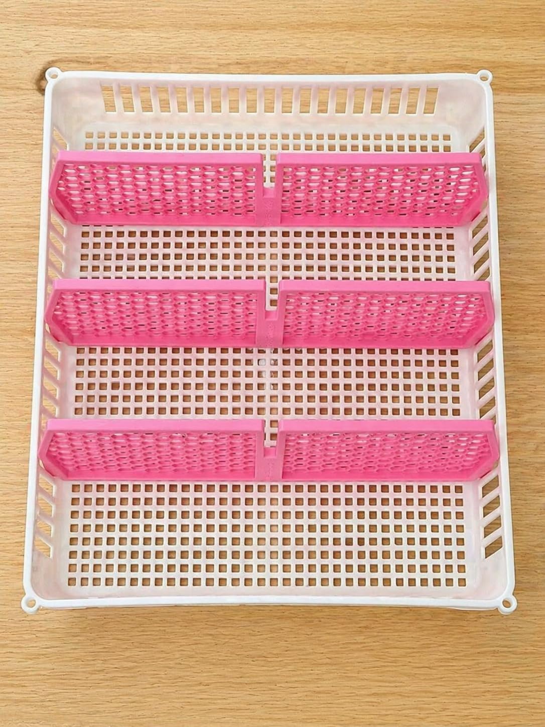 Egg Basket Divider Compatible with Cimuka Hatching Time Incubator (CS30) – Multi-Section Hatch Divider Insert, Separate Breeds & Batches, Prevent Rolling (Pink x3)