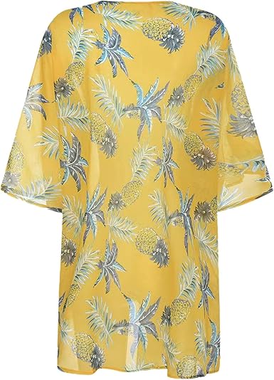 Bomber D'été Femme Veste Pardessus 5XL En Mousseline De Soie Imprimé Vestes Femmes à Manches