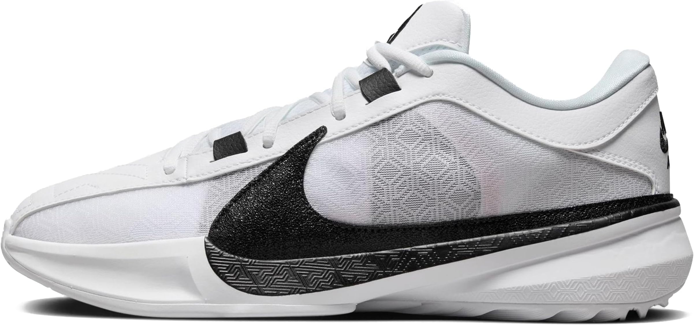 NikeGiannis Freak 5 (Team) Basketball Shoes (DZ2946-100, White/White/Black)