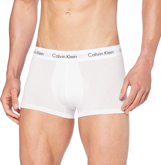 Calvin Klein Herren 3er Pack Boxershorts Low Rise Trunks Baumwolle mit  Stretch, Weiß (White), S : Amazon.de: Fashion
