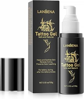 Tattoo Aftercare, Tattoo Cream, Tattoo Aftercare Gel, Tattoo Balm - Natural Formula | Fast Healing | Soothing Irritations | Skin Hydration (100g/3.52oz)
