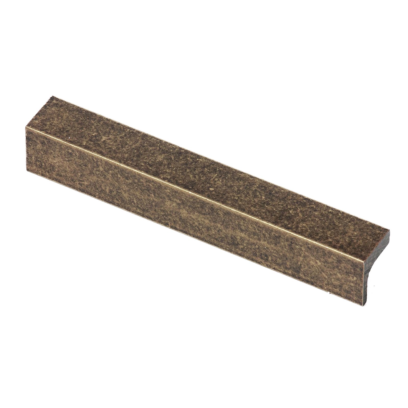 Decoranddecor Napa Modern L-Shaped Cabinet Pull Handles, Premium Zinc Architectural Hardware for Kitchen Drawers and Cupboards, Sleek Minimalist Design 96mm Hole Centres - Antique Brass