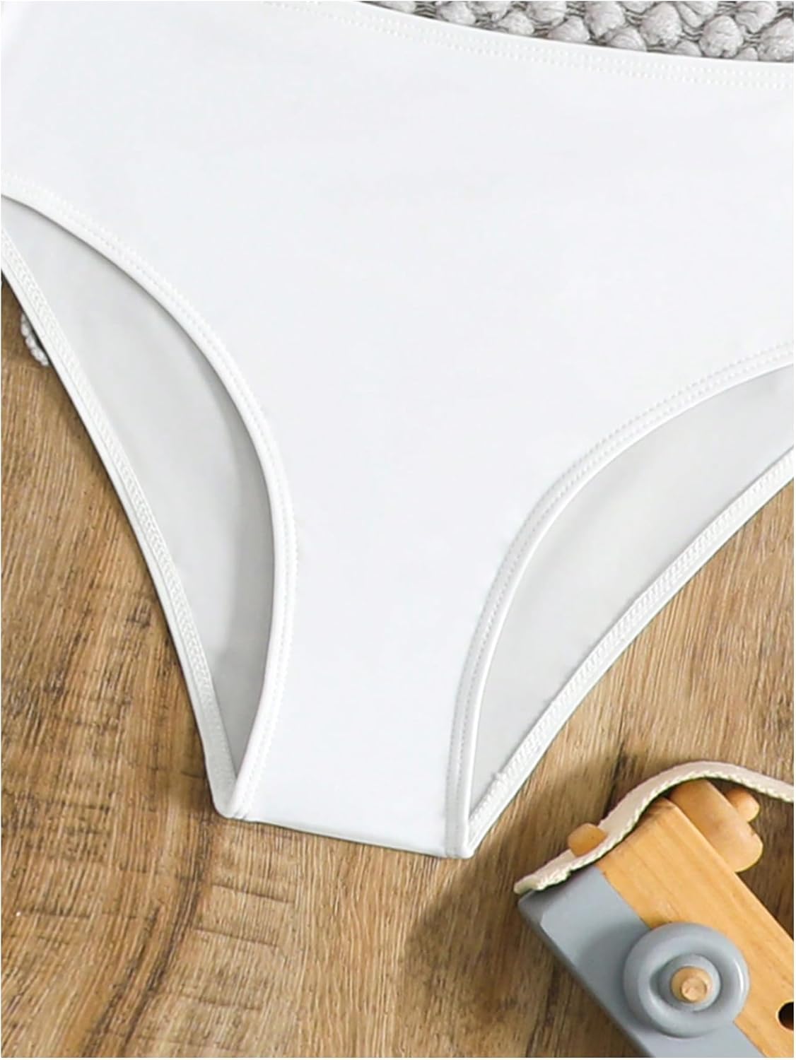 SOLY HUX Girl's Swimsuits Bikini Set 4 Piece Bathing Suit with Hollow Out Coverup Top and Pants - Image 2